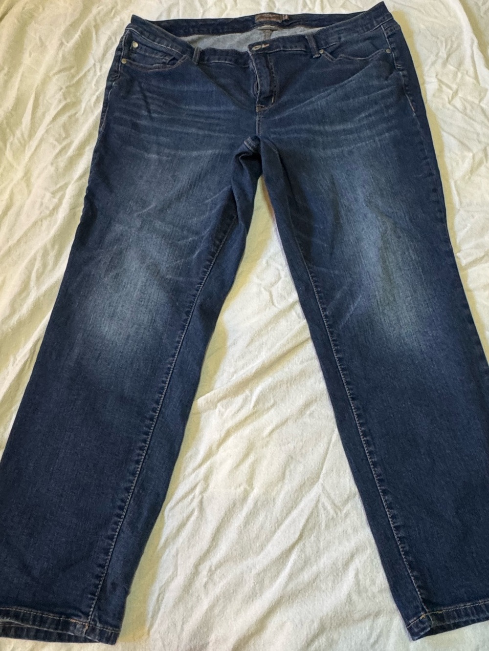Torrid 20R Boyfriend Straight Jeans Blue Vintage Stretch